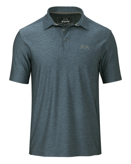 KUIU Performance Polo | Heather Navy