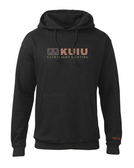 KUIU Patriotic Logo Hoodie | Black