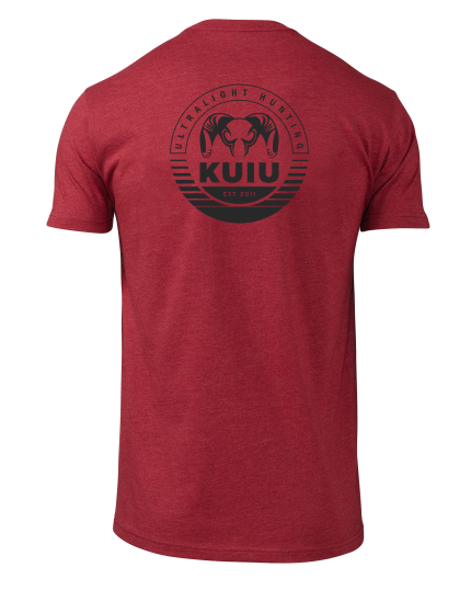 KUIU Circle Back Logo T-Shirt | Cardinal