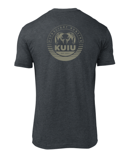 KUIU Circle Back Logo T-Shirt | Charcoal