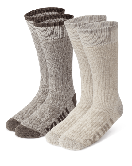 Merino Wool Socks Gift Set | Brown-Khaki
